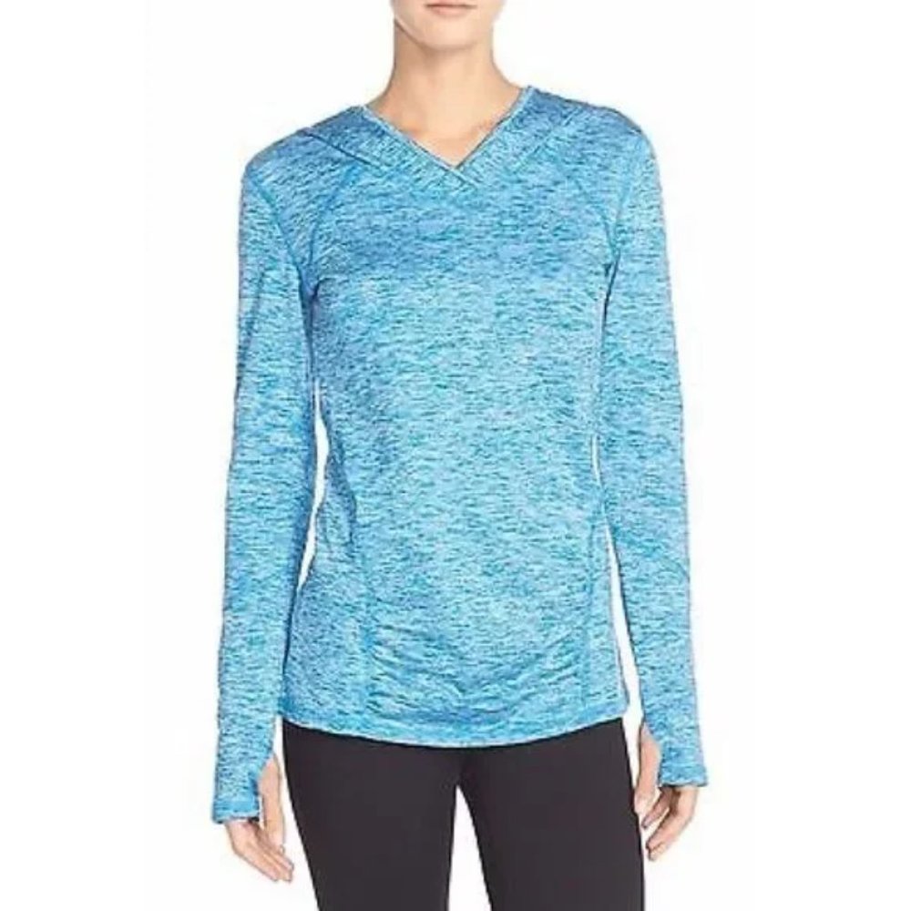 *** Zella  'First Track' Hooded Pullover Mezzo XS NWT
